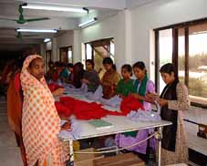 Women providing final checks of products to be exported at a garment factory in Bangladesh