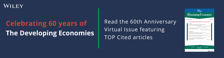 Celebrating 60 years of The Developing Economies