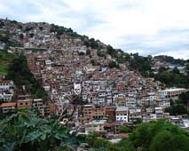 A slum in Rio de Janeiro, Brazil. 