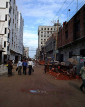 Agargaon slum in Dhaka, Bangladesh