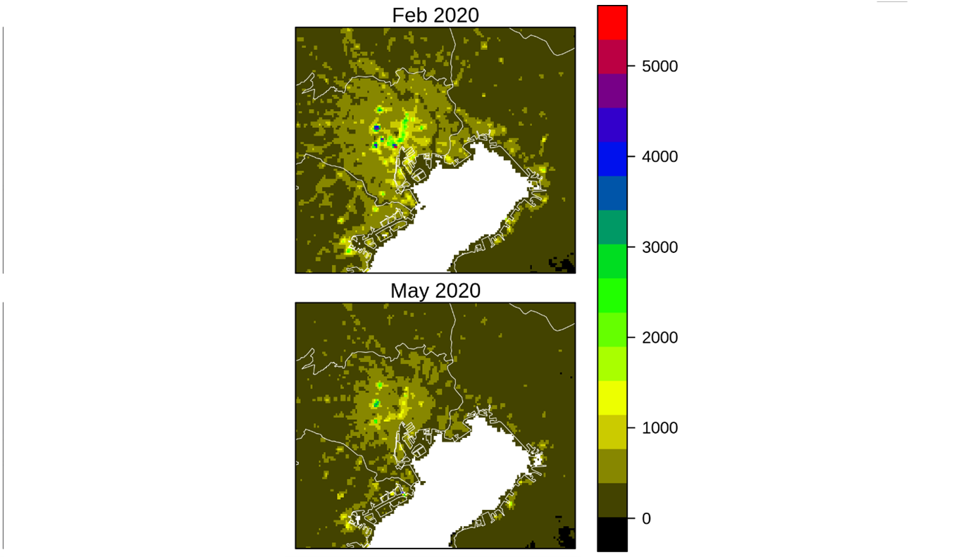 Figure 4. Monthly Average NTL in the Greater Tokyo Area