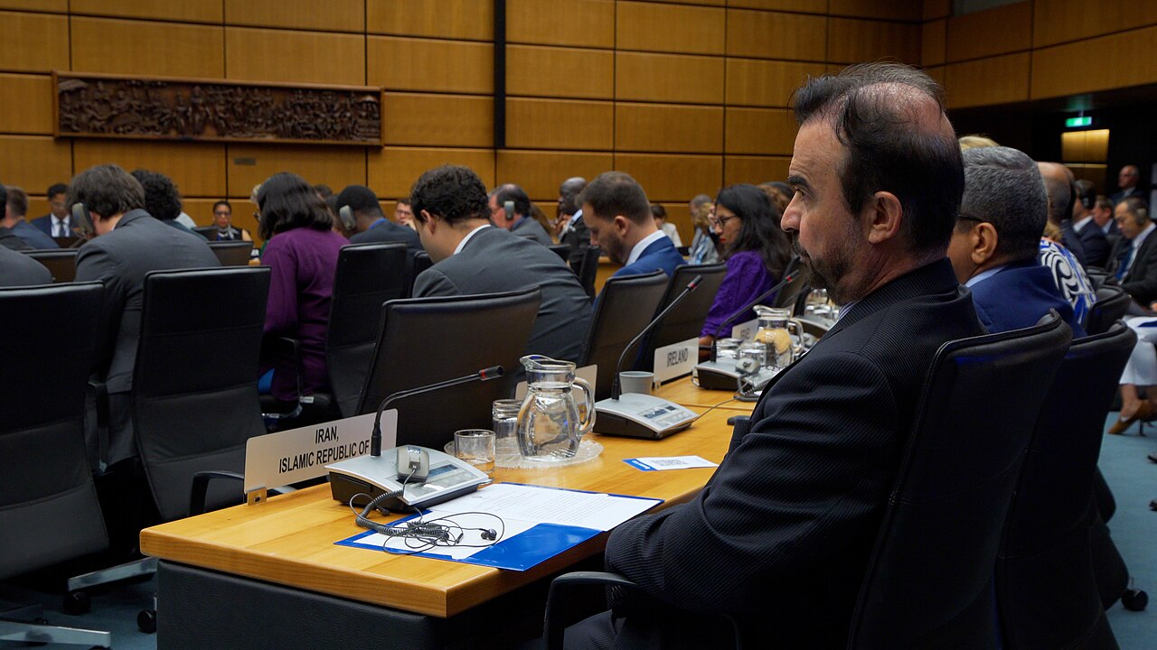 IAEA理事会に出席したナジャフィー・イラン常駐代表（2025年6月23日、IAEA）