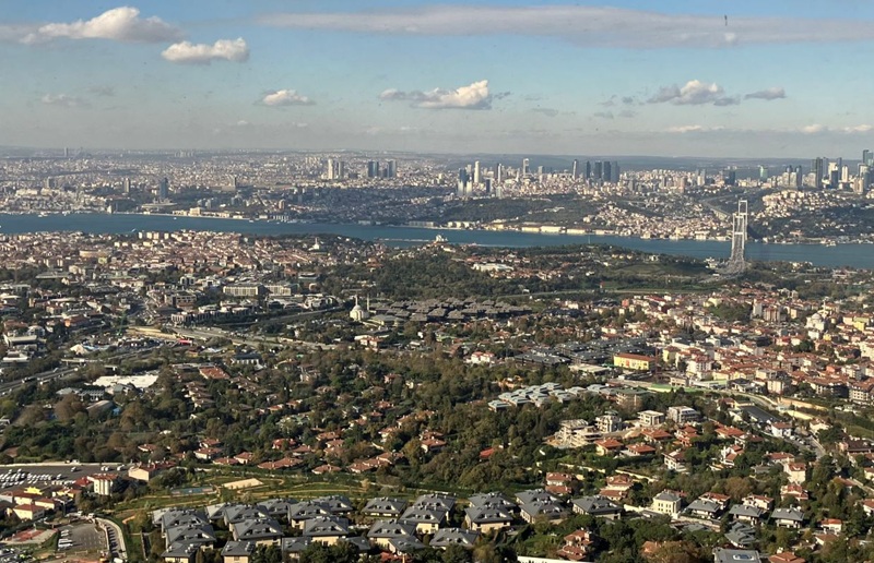写真2　アジア側から見たボスポラス海峡と大橋