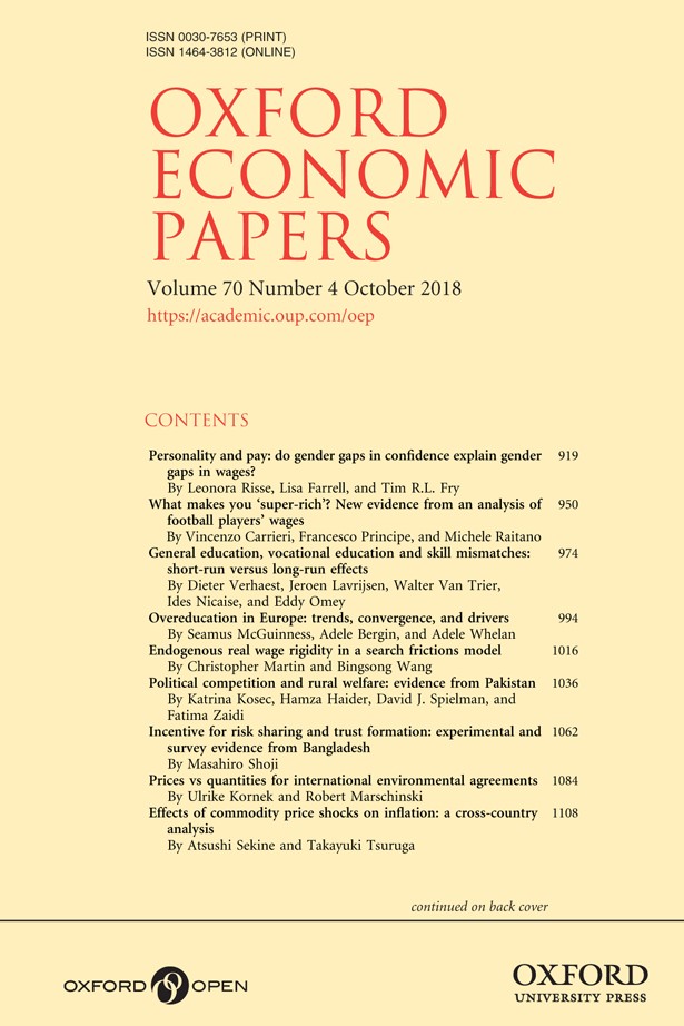 書籍：Oxford Economic Papers