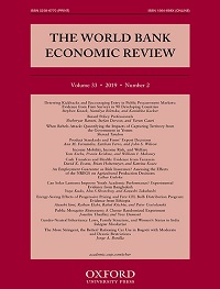 The World Bank Economic Review, 2019