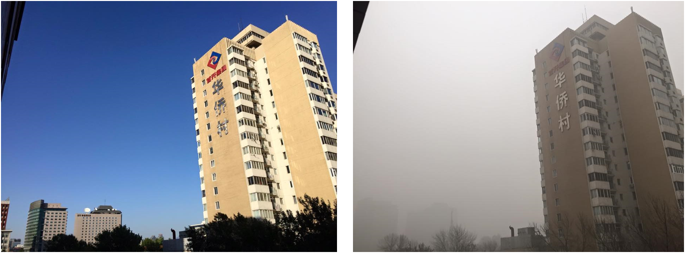 写真：北京の空の様子