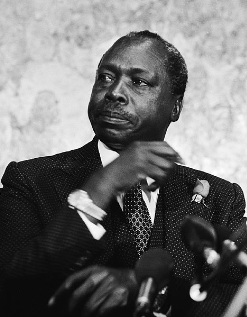 写真：ケニア第2代大統領に就任して間もない頃のダニエル・アラップ・モイ