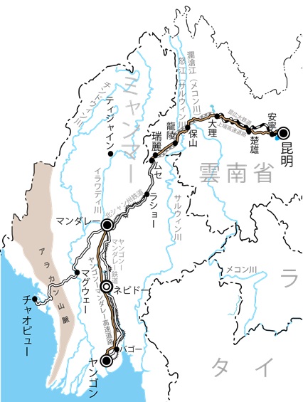 図2　中国－ミャンマー経済回廊