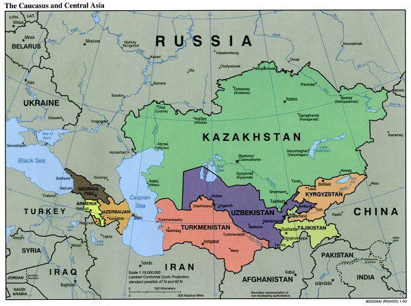 図１　中央アジア地図