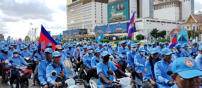 写真4　首都での人民党の選挙運動