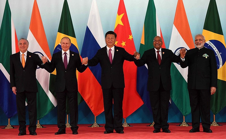 BRICS首脳会議に参加したリーダーたち（2017年）