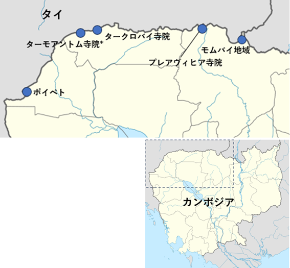 ＊ターモアントム寺院の立地するエリアには、同じくターモアントーチ寺院も立地している