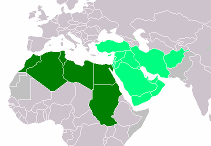 中東・北アフリカ地図