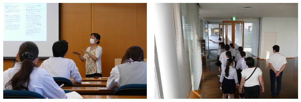 兵庫県立兵庫高等学校の学生8名が、課題研究の一環として、アジア経済研究所を訪問しました写真