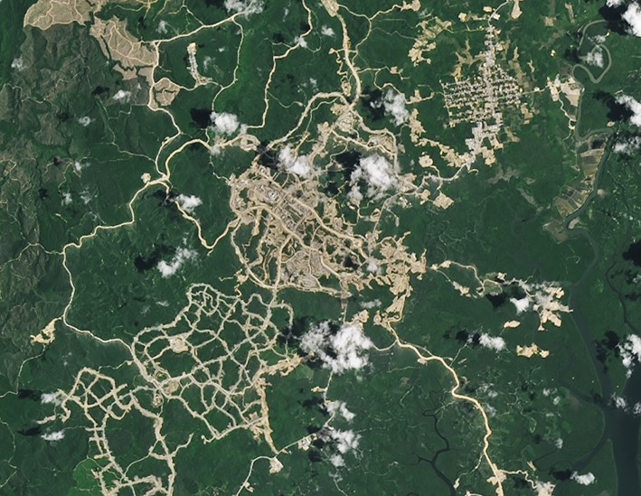 図3　新首都予定地の航空写真（2024年2月19日）
