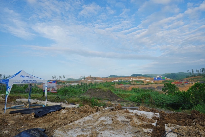 （写真3）工事が始まった司法府コンプレックス建設予定地。筆者撮影（2026年1月29日）。