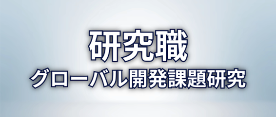 研究職　地域研究