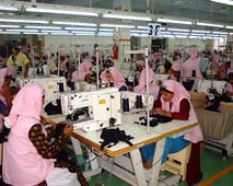 バングラディシュの輸出向け縫製工場：外資
