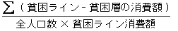 貧困ギャップ比率
